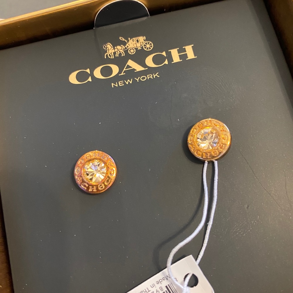 Coach Rose Gold earrings